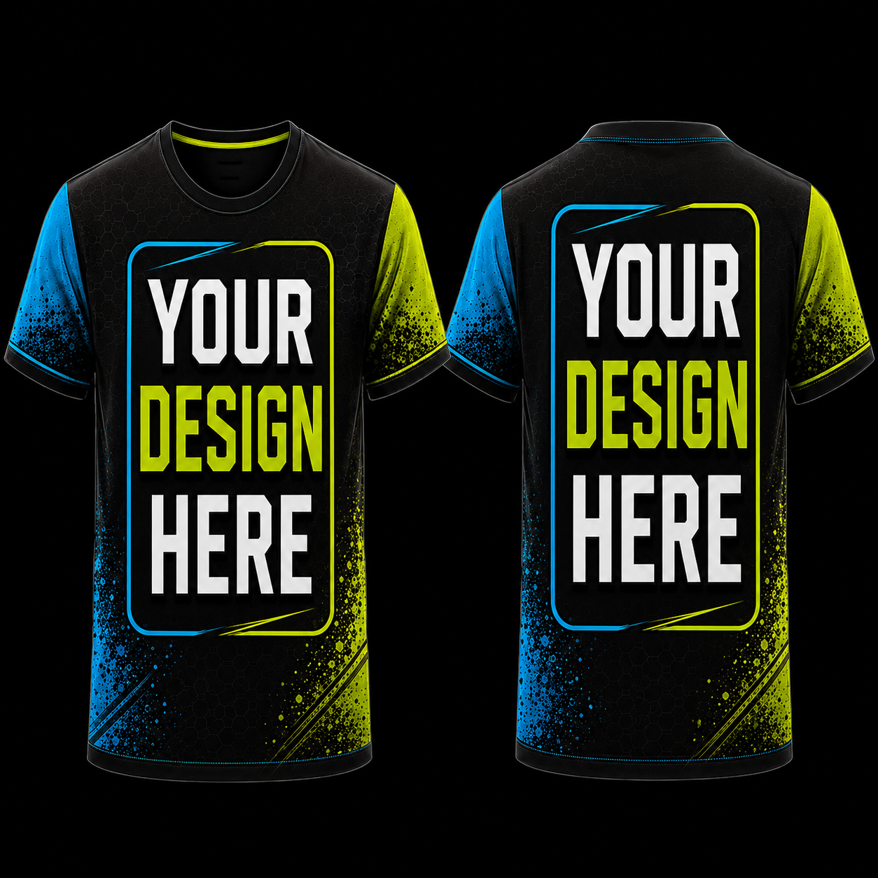 Custom T-Shirt – Upload Your Design (Full Chest & Back Print)