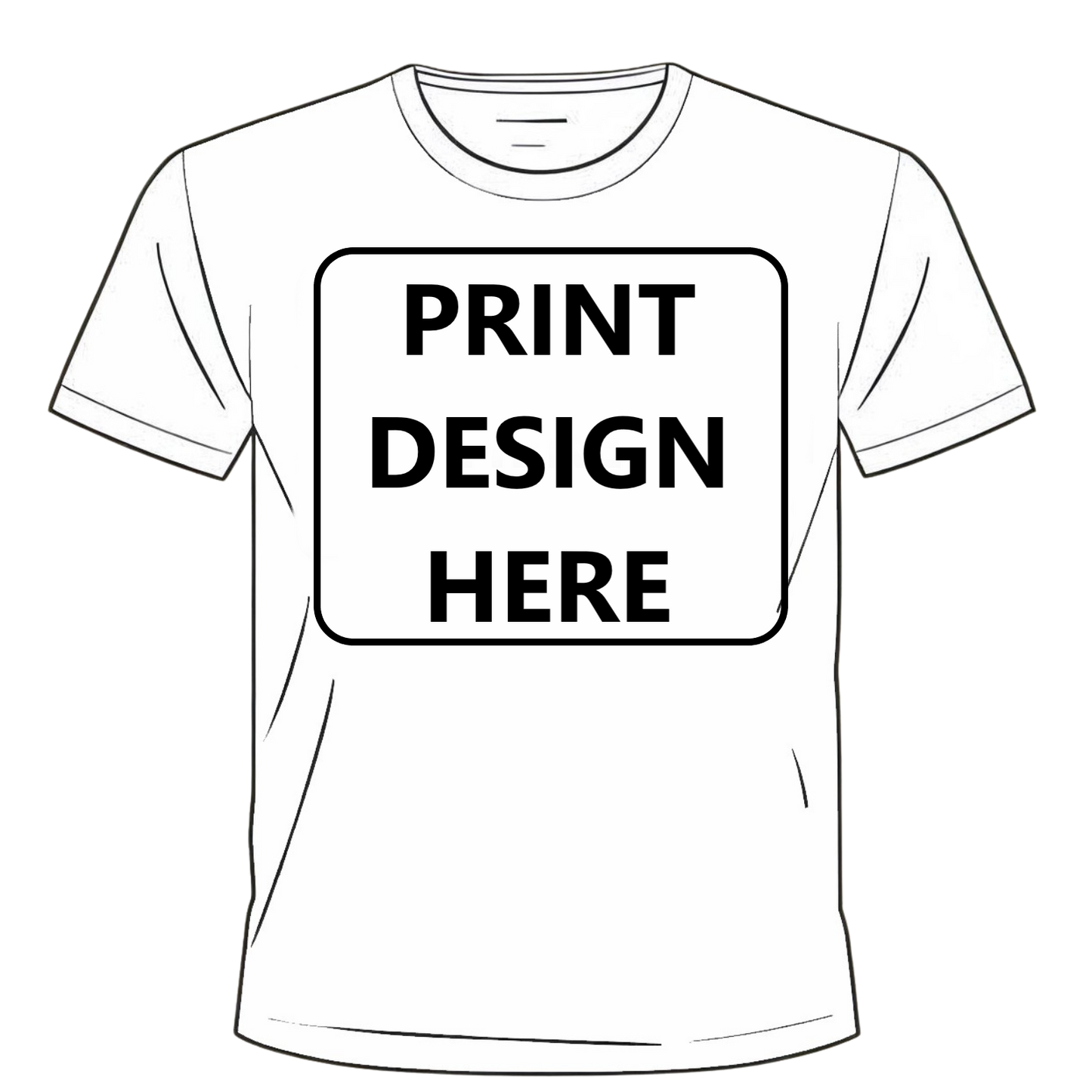 Custom T-Shirt – Upload Your Design (Upper Chest Print)