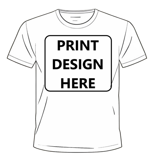 Custom T-Shirt – Upload Your Design (Upper Chest Print)