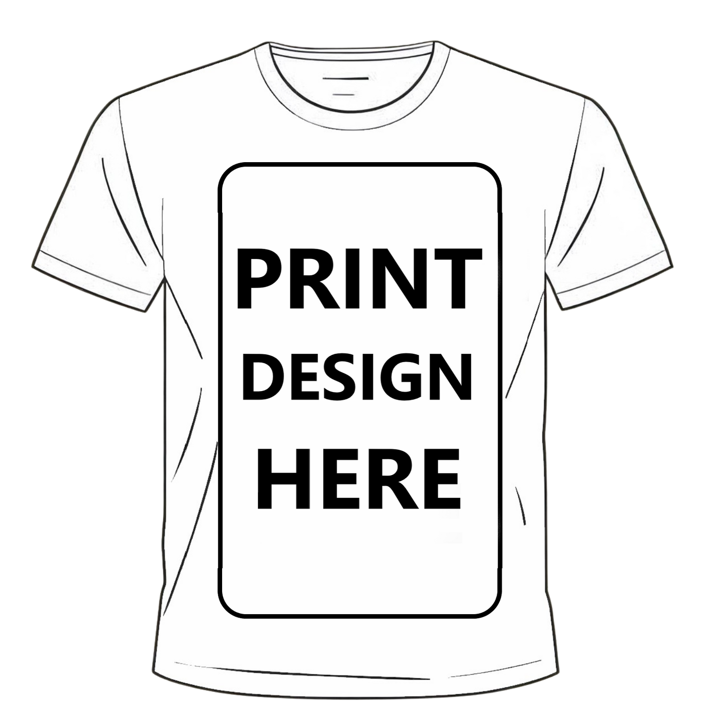 Custom T-Shirt – Upload Your Design (Full Chest Print)