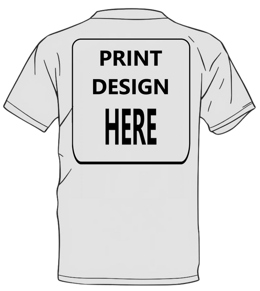 Custom T-Shirt – Upload Your Design (Upper Back Print)