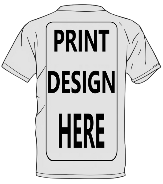 Custom T-Shirt – Upload Your Design (Full Back Print)