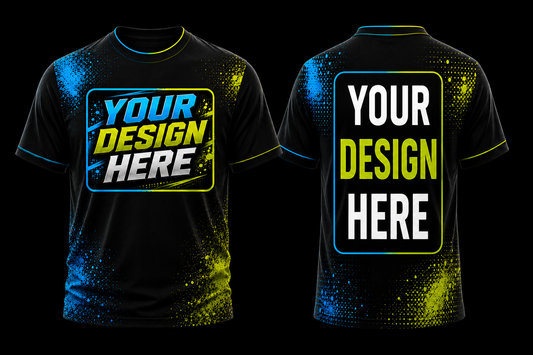 Custom T-Shirt – Upload Your Design (Upper Chest & Full Back Print)